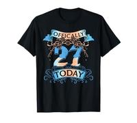 Offically 27 Years Old Today 27th Birthday Gift T-Shirt