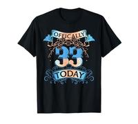Offically 33 Years Old Today 33rd Birthday Gift T-Shirt