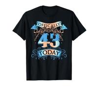 Offically 43 Years Old Today 43rd Birthday Gift T-Shirt