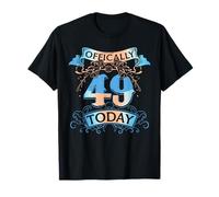 Offically 49 Years Old Today 49th Birthday Gift T-Shirt