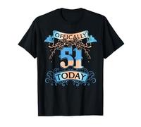 Offically 51 Years Old Today 51st Birthday Gift T-Shirt