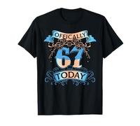 Offically 67 Years Old Today 67th Birthday Gift T-Shirt