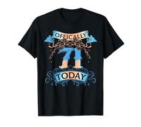 Offically 71 Years Old Today 71st Birthday Gift T-Shirt