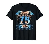Offically 75 Years Old Today 75th Birthday Gift T-Shirt