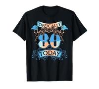 Offically 80 Years Old Today 80th Birthday Gift T-Shirt