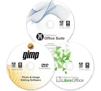 Office 2026 + LibreOffice + GIMP Photo Editing Software CD | MS Office Alternative -Open, Edit & Create Word, Excel, PowerPoint & Photoshop Files | One Time Purchase + Lifetime License | Windows & Mac