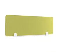 Office Acoustic Desk Divider Panel - Easy Clamp-On Installation Rounded Edges Gray 120x30 cm - Noise Reduction Solution for Improved Privacy & Focus
