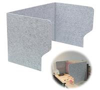 Office Acoustic Partition Panel, Privacy Divider Screen, Lightweight Portable Table Separator 60/80/100cm, Polyester Desk Shield for Focus and Productivity