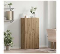 Office Cabinet Artisan Oak 60x32x115cm Engineered Wood 2-Shelf 2-Door Modern Pro