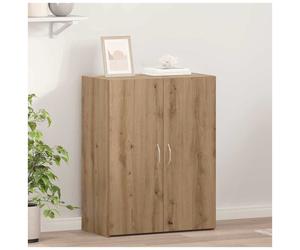 Office Cabinet Artisan Oak 60x32x77.5cm Engineered Wood 2-Shelf 2-Door Durable.