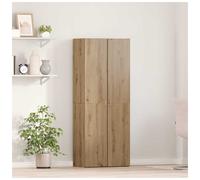 Office Cabinet Old Wood 60x32x152.5cm Engineered Wood 3 Shelves 2 Doors Durable