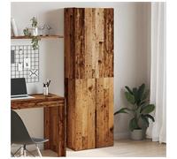 Office cabinet Old wood engineered wood 60x32x152.5cm 3 shelves 2 doors durable