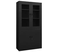 Vidaxl Office Cabinet Light Grey 90X40X180 Cm Steel