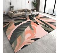 Office Carpet 3D Printing Plant Leaves Flowers 100 X 150 Cm - Indoor Doorway Non-Slip Floor Mat Carpet - Soft Touch - Polyester - Easy To Clean - Suitable For Bedroom, Dining Room, Kitc -5255567685840