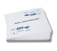 Office Cat Franking Machine Label | Franking Labels | Double Franking Labels | Supplies Franking | Self-Adhesive Labels | Address Labels | Pitney Bowes and Neopost Compatible,White,150mm x 44mm (500)