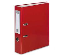 Office CEN A4 75mm Lever Arch File Red, Metal Edge, Strengthened, Large | Lever arch folder, document archive storage, colour coding, wide spine, easy filing, office, school, home