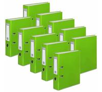 OFFICE CENTRE 10 Light Green A4 Large 75mm Lever Arch Files Folders Metal Edge Stationery Document Storage Paper Office School