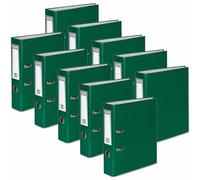 OFFICE CENTRE 10x Green A4 Large 75mm Lever Arch File Folder Metal Edge Strengthened Stationery Document Archive Paper Storage Office School Home Easy Filing System 15 Colour Coding Wide Spine