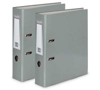 OFFICE CENTRE 2X Grey A4 Lever Arch Files Folder Metal Edge | Large document archive folder, strengthened metal edge, easy filing system, office, school, home paper storage