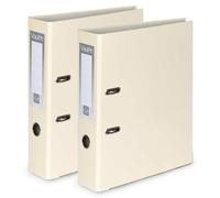 OFFICE CENTRE 2X Vanilla A4 75mm Lever Arch Files Folder Metal Edge | Large document archive folder, strengthened metal edge, easy filing system, office, school, home paper storage