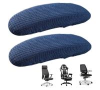 Office Chair Arm Covers, 2PCS Water Resistant Stretch Chair Arm Covers with Elastic Edge, Jacquard Office Armrest for Computer Gaming