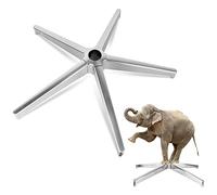Office Chair Base Replacement Parts -Heavy Duty Reinforced Sturdy Metal Leg Desk Chair Base Replacement (2200Lbs),Universal Gas Cylinder and Caster Sockets 28",Silver