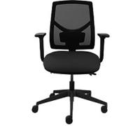 Office Chair Basic Tilt Mesh, Fabric Height-Adjustable Armrest Height-Adjustable Seat Black 150 kg Air Care 2