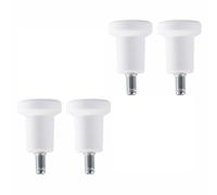 Office Chair Bell Glides Replacement, 4Pcs Bell Glides Replacement Office Chair Wear Resistant Glide Castors for Furniture High Profile Stool (White)