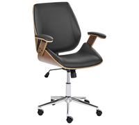 Office Chair BENDRA Faux Leather Black