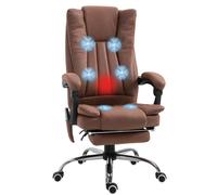 Vinsetto Reclining Office Chair with Massage and Heat, none