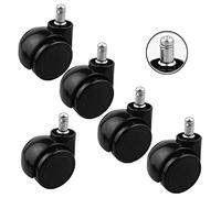 Office Chair Caster,Furniture Caster,Universal 360 Degree Rotating,Computer Chair Accessories,Mute The Pulley,Load Capacity 150kg,5 Pcs