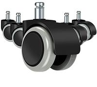 Office Chair Caster Wheels Chair Wheels for Hardwood Carpet Tile Floors Heavy Duty Replacement Casters 5Pcs Casters