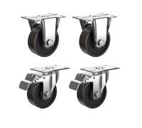 Office Chair Casters of 4Swivel Wheels with Cast Iron for Enhanced Durability and StabilityPerfect for All Floor Types
