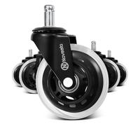 Office Chair Castors, 5 Castors, 10x22mm, 360°, rotating, exchangeable, no scratches