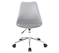 Office Chair Computer Chair Armless Office Desk Chair With Wheels Mid Back PU Leather Computer Chair Adjustable Swivel Task Chair For Home Office Executive Chair