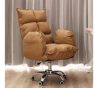 Office Chair Computer Chair High Back Office Chair,PU Leather Home Recliner Comfortable Desk Chair Height Adjustable,Modern Swivel Task Chair,Black-52x68x110-120cm (Brown 52x68x110)