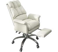 Office Chair Computer Chair Swivel Desk Chair PU Leather Recliner Chair, 360° Swivel Chair With Footrest Lounge Armchair For Home Office Living Room Executive Chair