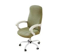 Office Chair Covers Stretchable, Water-Resistant, Large Swivel Computer Chair Slipcover, Removable, Easy Installation, Cat Scratch Proof(Green,S)