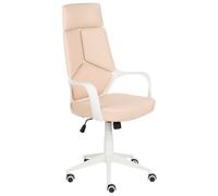 Office Chair DELIGHT Faux Leather Peach Pink