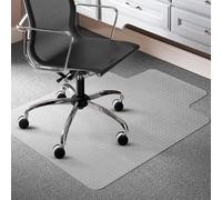 Office Chair Desk Mat Safety 120x90cm Non Slip Floor Mats Carpet Protector Mat for Home Offic Chair Desks Mats for Hard Floor (1, Pointed T-shape)