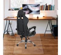 Office Chair Desk Mat Safety 120x90cm Non Slip Floor Mats Carpet Protector Mat for Home Offic Chair Desks Mats for Hard Floor (1, Transparent rectangle without ground nails)