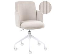 Office Chair DRYDEN Corduroy Light Beige