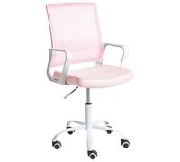Beliani Office Chair EASE Pastel Pink, Pink