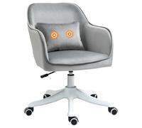 Office Chair Electric Massage Lumbar Support Swivel Wheels Ergonomic Seat