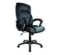 Office Chair | Executve Chair | Black Leather Effect | High Back | Fixed Arms | Blythedale DWNB1F-BK