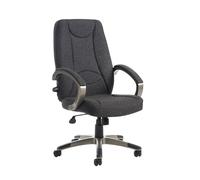 Office Chair | Executve Chair | Grey Fabric| High Back | Fixed Arms | Lucca LUC300T1-C
