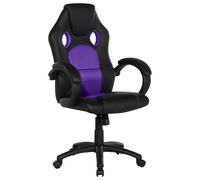 Office Chair FIGHTER Faux Leather Violet