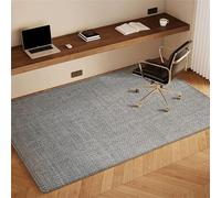 Office Chair Floor Mat - Thick Anti-Scratch Rug for Hardwood Floors Non-Slip Under Desk Protector Solid Light Grey 120x160cm - Carpet Mat for Office Use