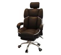Office Chair Gaming Chair Comfortable Accent Chair Seat Office Chair Study Desk Chairs Swivel Single Sofa Backrest Computer Chair Comfortable (Black W/Footrest)