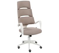 Beliani Modern Office Chair Grandiose Taupe